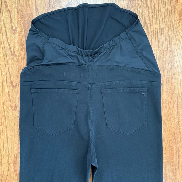 NWT Madewell Maternity Over-the-Belly Skinny Jeans in Lunar Wash Black size 33 - Picture 9 of 16